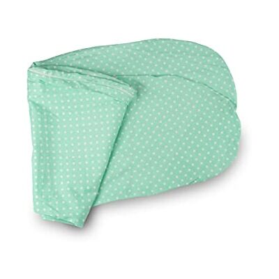 Ehrenkind ® Stillkissenbezug 190x30cm aus Bio Baumwolle Bezug für Seitenschläfer-Kissen & Lagerungskissen Baby TÜRKISGRÜN Punkte Ehrenkind ® Stillkissenbezug 190x30cm aus Bio Baumwolle Bezug für Seitenschläfer-Kissen & Lagerungskissen Baby TÜRKISGRÜN Punkte