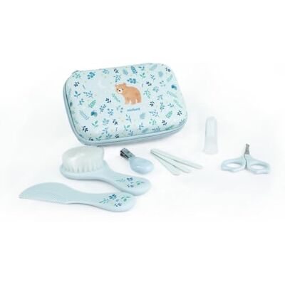 Miniland Baby Kit Dreamland Hygiene- und Pflegeset für Babys mit 6 Zubehörteilen, mit Etui, ideal für Zuhause und unterwegs Bear Miniland Baby Kit Dreamland Hygiene- und Pflegeset für Babys mit 6 Zubehörteilen, mit Etui, ideal für Zuhause und unterwegs Bear