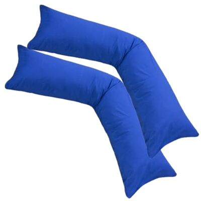 Moon Kissenbezug 40x145 Doppelpack Stillkissen Seitenschläferkissen Jersey -Royalblau Moon Kissenbezug 40x145 Doppelpack Stillkissen Seitenschläferkissen Jersey -Royalblau