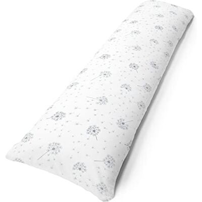 Amilian Seitenschläferkissen inkl. Füllung und Bezug: 150cm x 40cm, Stillkissen, Schwangerschaftskissen, Lagerungskissen Baby und Erwachsene, Pregnancy Pillow: Pusteblume Weiß Amilian Seitenschläferkissen inkl. Füllung und Bezug: 150cm x 40cm, Stillkissen, Schwangerschaftskissen, Lagerungskissen Baby und Erwachsene, Pregnancy Pillow: Pusteblume Weiß