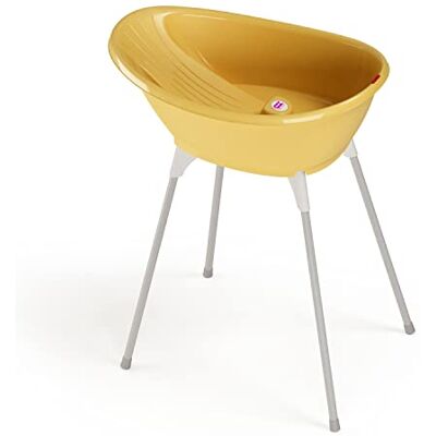 OKBABY Bella Kit mit Halterung, gemütliche Badewanne für Neugeborene und Babys von 0-12 Monate Gelb OKBABY Bella Kit mit Halterung, gemütliche Badewanne für Neugeborene und Babys von 0-12 Monate Gelb