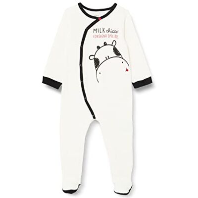 Chicco Unisex Baby Babyanzug MIT FRONTÖFFNUNG (347) Kleinkind-Schlafanzge, schwarz-weiß, 3 Monate Chicco Unisex Baby Babyanzug MIT FRONTÖFFNUNG (347) Kleinkind-Schlafanzge, schwarz-weiß, 3 Monate