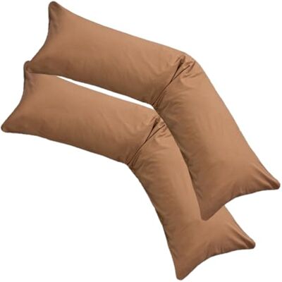 Moon 2er Pack Seitenschläferkissen Bezug Jersey Kissenbezug Tabak 40x145 Moon 2er Pack Seitenschläferkissen Bezug Jersey Kissenbezug Tabak 40x145