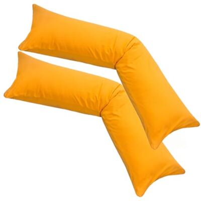 Moon 2er Pack Seitenschläferkissen Bezug Jersey Kissenbezug orange 40x200 Moon 2er Pack Seitenschläferkissen Bezug Jersey Kissenbezug orange 40x200