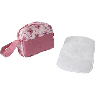 Bayer Puppen-Wickeltasche Mit Zubehör Flowers Rosa Bayer Puppen-Wickeltasche Mit Zubehör Flowers Rosa