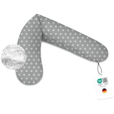 joyfill ® Premium Stillkissen Mikroperlen 170cm I Ideal zum Schlafen & Stillen Dank & Bequemer Füllung I Stillkissen Seitenschläferkissen 100% Made in Germany I Nursing Pillow joyfill ® Premium Stillkissen Mikroperlen 170cm I Ideal zum Schlafen & Stillen Dank & Bequemer Füllung I Stillkissen Seitenschläferkissen 100% Made in Germany I Nursing Pillow