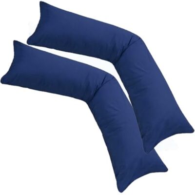 Moon 2er Pack Seitenschläferkissen Bezug Jersey 100% Baumwolle Kissenbezug Stillkissen (2er Pack 40x200, dunkelblau) Moon 2er Pack Seitenschläferkissen Bezug Jersey 100% Baumwolle Kissenbezug Stillkissen (2er Pack 40x200, dunkelblau)