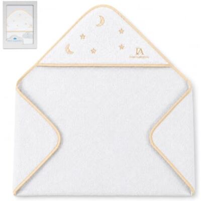 Interbaby Don Algodon Extraweicher Baby-Badeumhang, Sterne und Mond Interbaby Don Algodon Extraweicher Baby-Badeumhang, Sterne und Mond