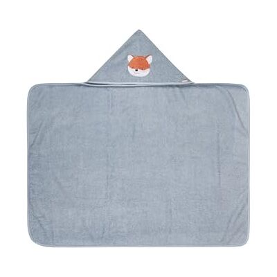 Sterntaler Kapuzenbadetuch Fuchs Filou 100x70 cm – Babyhandtuch mit Kapuze aus 100% Baumwolle, saugfähig & weich – rechteckiges Kinder Badetuch mit süßer Stickerei – Unisex graublau Sterntaler Kapuzenbadetuch Fuchs Filou 100x70 cm – Babyhandtuch mit Kapuze aus 100% Baumwolle, saugfähig & weich – rechteckiges Kinder Badetuch mit süßer Stickerei – Unisex graublau