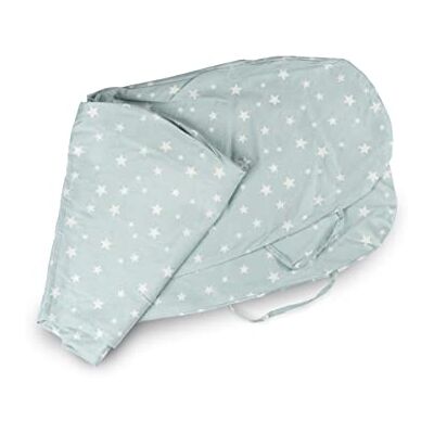 Ehrenkind ® Stillkissenbezug 190x30cm aus Bio Baumwolle Bezug für Seitenschläfer-Kissen & Lagerungskissen Baby GRAUBLAU Sterne Ehrenkind ® Stillkissenbezug 190x30cm aus Bio Baumwolle Bezug für Seitenschläfer-Kissen & Lagerungskissen Baby GRAUBLAU Sterne