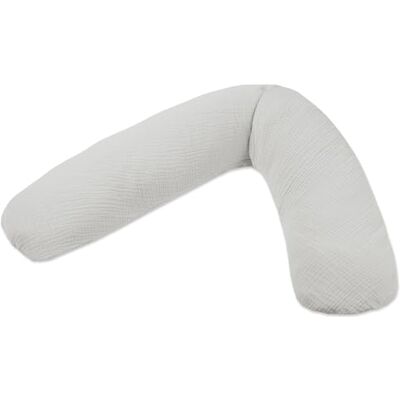 Theraline Stillkissen & Schwangerschaftskissen Dodo Pillow Premium 180 cm inkl. Bezug aus Baumwolle Leise und feine Perlen, schadstoffgeprüft, maschinenwaschbar (Nebelgrau) Theraline Stillkissen & Schwangerschaftskissen Dodo Pillow Premium 180 cm inkl. Bezug aus Baumwolle Leise und feine Perlen, schadstoffgeprüft, maschinenwaschbar (Nebelgrau)