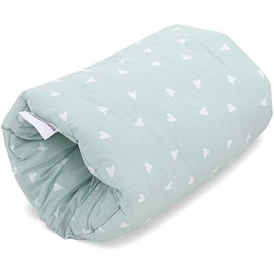 HOBEA-Germany Ministillkissen für unterwegs, Modell: Herzen pastellgrün OEKO-TEX® STANDARD 100 zertifiziert, IGR zertifiziert (ergonomisches Produkt) Stillmuff Reisestillkissen Armstillkissen HOBEA-Germany Ministillkissen für unterwegs, Modell: Herzen pastellgrün OEKO-TEX® STANDARD 100 zertifiziert, IGR zertifiziert (ergonomisches Produkt) Stillmuff Reisestillkissen Armstillkissen