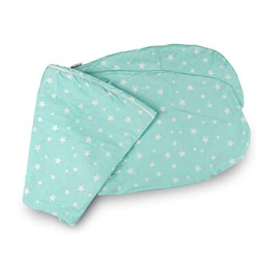 Ehrenkind ® Stillkissenbezug 190x30cm aus Bio Baumwolle Bezug für Seitenschläfer-Kissen & Lagerungskissen Baby TÜRKISBLAU Sterne Ehrenkind ® Stillkissenbezug 190x30cm aus Bio Baumwolle Bezug für Seitenschläfer-Kissen & Lagerungskissen Baby TÜRKISBLAU Sterne