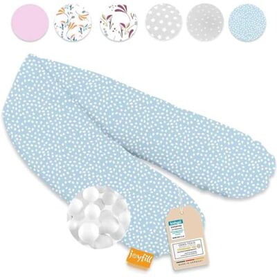 joyfill ® Premium Stillkissen Mikroperlen 170cm I Ideal zum Schlafen & Stillen Dank & Bequemer Füllung I Stillkissen Seitenschläferkissen 100% Made in Germany I Nursing Pillow joyfill ® Premium Stillkissen Mikroperlen 170cm I Ideal zum Schlafen & Stillen Dank & Bequemer Füllung I Stillkissen Seitenschläferkissen 100% Made in Germany I Nursing Pillow