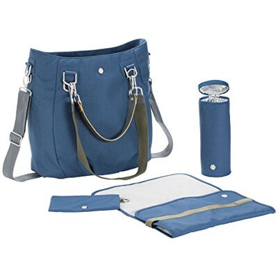 LÄSSIG Baby Wickeltasche Babytasche Kliniktasche, inkl. Wickelzubehör, Green Label Mix 'n Match Bag, ocean LÄSSIG Baby Wickeltasche Babytasche Kliniktasche, inkl. Wickelzubehör, Green Label Mix 'n Match Bag, ocean
