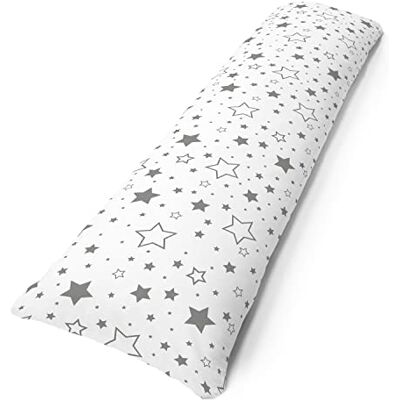Amilian Seitenschläferkissen inkl. Füllung und Bezug: 150cm x 40cm, Stillkissen, Schwangerschaftskissen, Lagerungskissen Baby und Erwachsene, Pregnancy Pillow: Gute Nacht Grau Amilian Seitenschläferkissen inkl. Füllung und Bezug: 150cm x 40cm, Stillkissen, Schwangerschaftskissen, Lagerungskissen Baby und Erwachsene, Pregnancy Pillow: Gute Nacht Grau