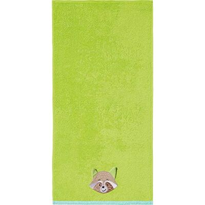 Erwin Müller Kinder-Handtuch Waschbär Walk-Frottier grün Größe 50x100 cm weich, saugstark, strapazierfähig, mit beidseitige Schlaufen Erwin Müller Kinder-Handtuch Waschbär Walk-Frottier grün Größe 50x100 cm weich, saugstark, strapazierfähig, mit beidseitige Schlaufen