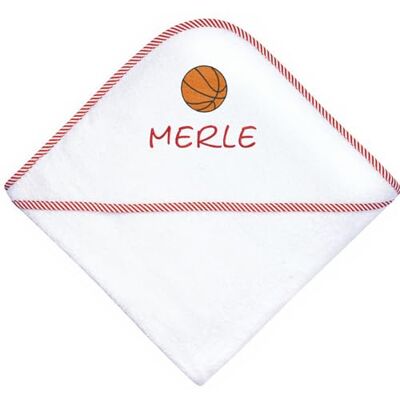 Wolimbo Kapuzenhandtuch personalisiert mit Namen und Motiv Weiss rot 80x80cm für Baby und Kinder Babyhandtuch/Kinderhandtuch/Badetuch Wolimbo Kapuzenhandtuch personalisiert mit Namen und Motiv Weiss rot 80x80cm für Baby und Kinder Babyhandtuch/Kinderhandtuch/Badetuch