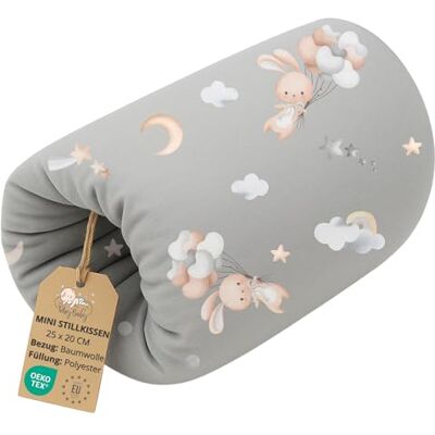 Totsy Baby Stillkissen klein Stillmuff Ø20cm – Ministillkissen Baby Arm-Stillkissen Arm Kissen für unterwegs Reisestillkissen Baumwolle Kaninchen Totsy Baby Stillkissen klein Stillmuff Ø20cm – Ministillkissen Baby Arm-Stillkissen Arm Kissen für unterwegs Reisestillkissen Baumwolle Kaninchen