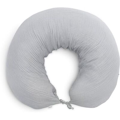 Ehrenkind ® Stillkissen Faserbällchen 160 cm, Bio-Musselin, Schwangerschaft & Stillzeit, Hellgrau Ehrenkind ® Stillkissen Faserbällchen 160 cm, Bio-Musselin, Schwangerschaft & Stillzeit, Hellgrau