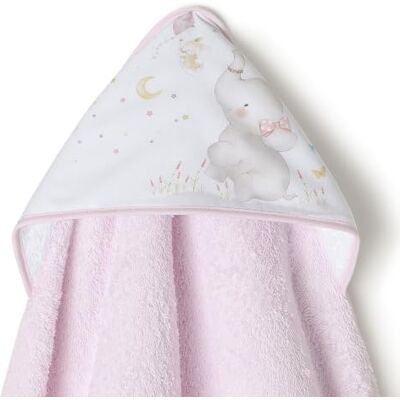 Interbaby Baby Kapuzenhandtuch 100x100 cm, Elefant, Rosa Kapuzenbadetuch 100x100 cm aus 400 g/m² Baumwollfrottee, Weich und Saugfähig Unisex Für Neugeborene und Babys Interbaby Baby Kapuzenhandtuch 100x100 cm, Elefant, Rosa Kapuzenbadetuch 100x100 cm aus 400 g/m² Baumwollfrottee, Weich und Saugfähig Unisex Für Neugeborene und Babys