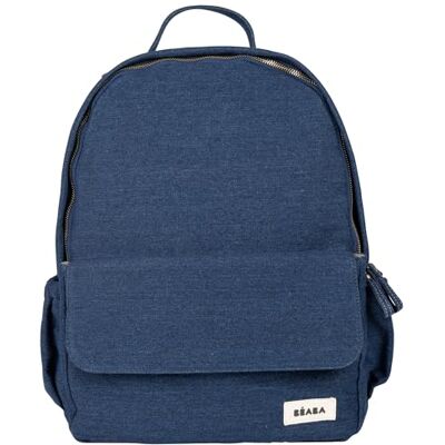 Béaba , Wickelrucksack Tokyo 21L, Baby-Wickeltasche für Mama & Papa, Handsfree-Format, 9 Fächer, Isoliertasche, Kinderwagenbefestigung, gepolsterte Wickelunterlage, wasserabweisend, Denim Béaba , Wickelrucksack Tokyo 21L, Baby-Wickeltasche für Mama & Papa, Handsfree-Format, 9 Fächer, Isoliertasche, Kinderwagenbefestigung, gepolsterte Wickelunterlage, wasserabweisend, Denim