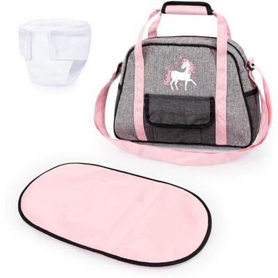 Bayer Wickeltasche für Puppen mit Winkelunterlage und Stoffwindel Bayer Wickeltasche für Puppen mit Winkelunterlage und Stoffwindel