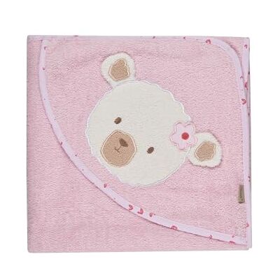 Sterntaler Kapuzenbadetuch Bär Betty, Baby-Badetuch mit Kapuze, saugfähige Baumwolle, süße 3D-Ohren, weich und pflegeleicht, 100×100×0,5 cm, rosa Sterntaler Kapuzenbadetuch Bär Betty, Baby-Badetuch mit Kapuze, saugfähige Baumwolle, süße 3D-Ohren, weich und pflegeleicht, 100×100×0,5 cm, rosa