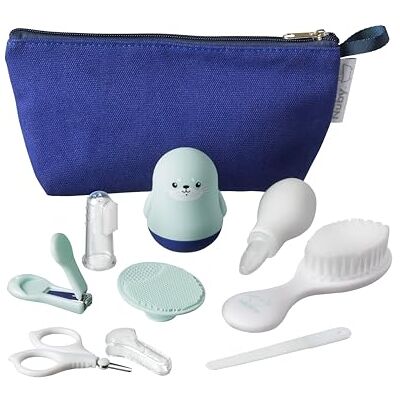 Nuby Baby-Badepflegeset für Neugeborene mit 8 Pflegeartikeln, ab Geburt Nuby Baby-Badepflegeset für Neugeborene mit 8 Pflegeartikeln, ab Geburt