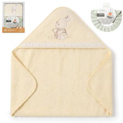 Interbaby Baby-Badecape + verstellbare Badekappe, Savanna-Stickerei Interbaby Baby-Badecape + verstellbare Badekappe, Savanna-Stickerei