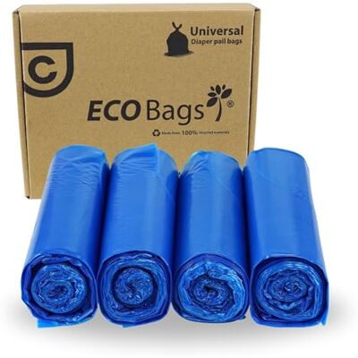DIAPER CHAMP ECO Bags 70L Müllbeutel für Windeleimer 40 Stück Passend für Classic Medium & ONE Medium, aus 100% recyceltem Material, robust, alltagstauglich DIAPER CHAMP ECO Bags 70L Müllbeutel für Windeleimer 40 Stück Passend für Classic Medium & ONE Medium, aus 100% recyceltem Material, robust, alltagstauglich
