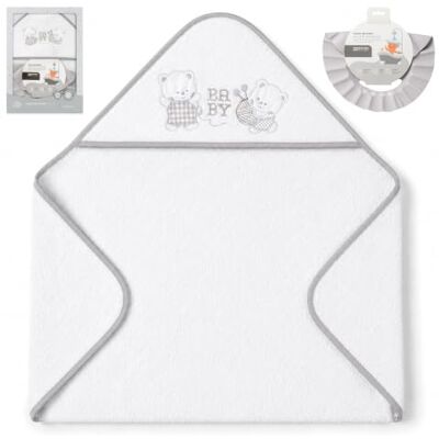 Interbaby Baby-Badecape + verstellbare Kappe, Verspieltes Baby Interbaby Baby-Badecape + verstellbare Kappe, Verspieltes Baby