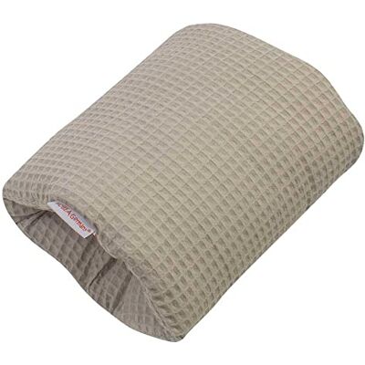 HOBEA-Germany Ministillkissen für unterwegs, Modell: Waffelmuster Taupe OEKO-TEX® STANDARD 100 zertifiziert, IGR zertifiziert (ergonomisches Produkt) Stillmuff Reisestillkissen Armstillkissen HOBEA-Germany Ministillkissen für unterwegs, Modell: Waffelmuster Taupe OEKO-TEX® STANDARD 100 zertifiziert, IGR zertifiziert (ergonomisches Produkt) Stillmuff Reisestillkissen Armstillkissen