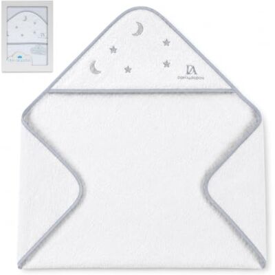 Interbaby Don Algodon Extraweicher Baby-Badeumhang, Sterne und Mond Interbaby Don Algodon Extraweicher Baby-Badeumhang, Sterne und Mond