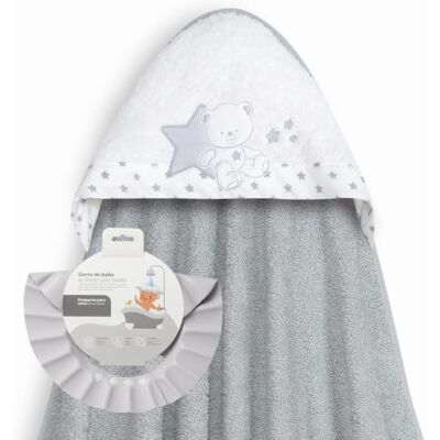 Interbaby Baby-Badecape + verstellbare Kappe, sitzender Bärenstern Interbaby Baby-Badecape + verstellbare Kappe, sitzender Bärenstern
