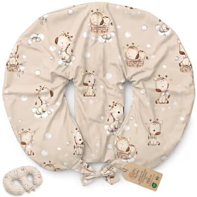 Totsy Baby Bezug für Stillkissen XXL für Zwillinge 90x50 cm Überzug für Breastfeeding Nursing Pillow Baby Kissen für Twin Stillen Lagerungskissen Twins Still Babykissen und Stillmond Oeko-Tex Giraffen Totsy Baby Bezug für Stillkissen XXL für Zwillinge 90x50 cm Überzug für Breastfeeding Nursing Pillow Baby Kissen für Twin Stillen Lagerungskissen Twins Still Babykissen und Stillmond Oeko-Tex Giraffen
