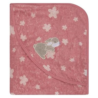 Sterntaler Kapuzenbadetuch Hase Hanni 100x100 cm – Babyhandtuch mit Kapuze aus 100% Baumwolle, saugfähig & weich – Mädchen Badetuch mit Blumenmuster und süßer Applikation – perlrosa Sterntaler Kapuzenbadetuch Hase Hanni 100x100 cm – Babyhandtuch mit Kapuze aus 100% Baumwolle, saugfähig & weich – Mädchen Badetuch mit Blumenmuster und süßer Applikation – perlrosa
