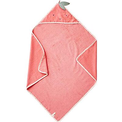 Vertbaudet Baby Kapuzenbadetuch,Apfel rosa 100X100 Vertbaudet Baby Kapuzenbadetuch,Apfel rosa 100X100