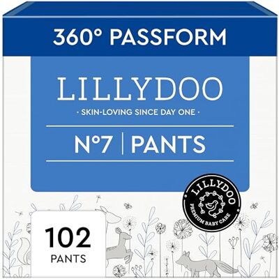 LILLYDOO Baby Windeln Pants Größe 7 (15+ kg), Monatsbox (102 Stück) LILLYDOO Baby Windeln Pants Größe 7 (15+ kg), Monatsbox (102 Stück)