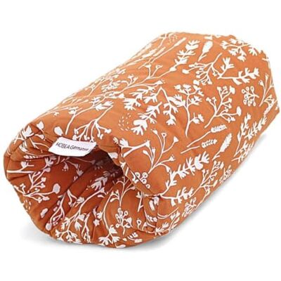 HOBEA-Germany Ministillkissen für unterwegs, Modell: Wildblume rostrot OEKO-TEX® STANDARD 100 zertifiziert, IGR zertifiziert (ergonomisches Produkt) Stillmuff Reisestillkissen Armstillkissen HOBEA-Germany Ministillkissen für unterwegs, Modell: Wildblume rostrot OEKO-TEX® STANDARD 100 zertifiziert, IGR zertifiziert (ergonomisches Produkt) Stillmuff Reisestillkissen Armstillkissen