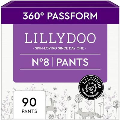 LILLYDOO Baby Windeln Pants Größe 8 (17+ kg), Monatsbox (90 Stück) LILLYDOO Baby Windeln Pants Größe 8 (17+ kg), Monatsbox (90 Stück)