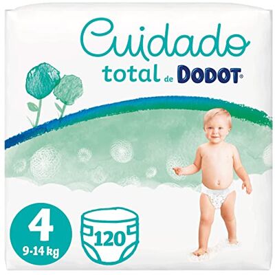 DODOT Babywindeln, volle Pflege, Größe 4 (9-14 kg), 120 Windeln, weicher Hautschutz mit pflanzlichen Inhaltsstoffen DODOT Babywindeln, volle Pflege, Größe 4 (9-14 kg), 120 Windeln, weicher Hautschutz mit pflanzlichen Inhaltsstoffen