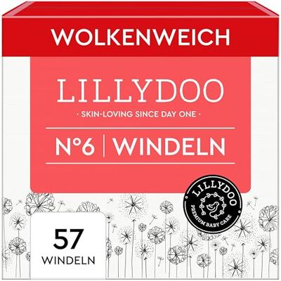 LILLYDOO hautfreundliche Windeln, Halbmonatsbox, Größe 6 (13+ kg), 57 Stück LILLYDOO hautfreundliche Windeln, Halbmonatsbox, Größe 6 (13+ kg), 57 Stück