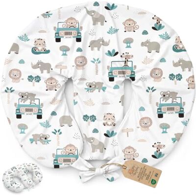 Totsy Baby Bezug für Stillkissen XXL für Zwillinge 90x50 cm Überzug für Breastfeeding Nursing Pillow Baby Kissen für Twin Stillen Lagerungskissen Twins Still Babykissen und Stillmond Oeko-Tex Afrika Totsy Baby Bezug für Stillkissen XXL für Zwillinge 90x50 cm Überzug für Breastfeeding Nursing Pillow Baby Kissen für Twin Stillen Lagerungskissen Twins Still Babykissen und Stillmond Oeko-Tex Afrika