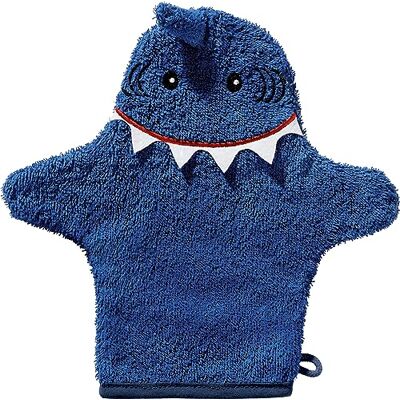 Erwin Müller Kinder-Waschhandschuh Hai Walk-Frottier blau Größe 25x28 cm Erwin Müller Kinder-Waschhandschuh Hai Walk-Frottier blau Größe 25x28 cm