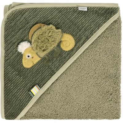 Fehn Kapuzenbadetuch Chamäleon – Bade-Poncho aus Frottee mit Kapuze Fehn Kapuzenbadetuch Chamäleon – Bade-Poncho aus Frottee mit Kapuze