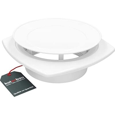 KOTARBAU ® Tellerventil Rund für Rohranschluss Ø 160mm Weiß Anemostat Ablufttellerventil Lüftungsgitter Deckenventil Kunststoff Decken Diffusor Abluft Lüftungsventile Abdeckungs Ausgangswand Decken Dif KOTARBAU ® Tellerventil Rund für Rohranschluss Ø 160mm Weiß Anemostat Ablufttellerventil Lüftungsgitter Deckenventil Kunststoff Decken Diffusor Abluft Lüftungsventile Abdeckungs Ausgangswand Decken Dif