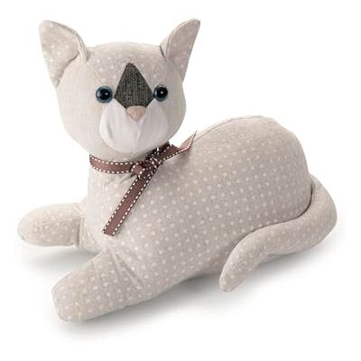VDC Arresto Inofix 3178-2 Tessile Sabbia 28 x 13 x 23 cm Bianco Gatto VDC Arresto Inofix 3178-2 Tessile Sabbia 28 x 13 x 23 cm Bianco Gatto