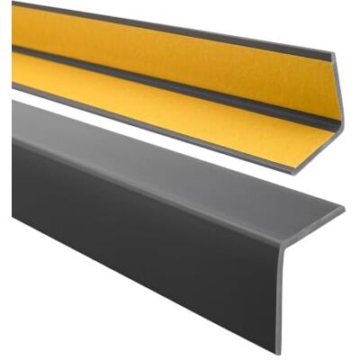Garmin Winkelprofil PVC 27x27 mm selbstklebend Dunkelgrau, 150 cm Elastischer Eckschutz & Abschlussleiste, für Wand-, Möbel- & Türkanten, feuchtigkeitsbeständig, leicht zu montieren Garmin Winkelprofil PVC 27x27 mm selbstklebend Dunkelgrau, 150 cm Elastischer Eckschutz & Abschlussleiste, für Wand-, Möbel- & Türkanten, feuchtigkeitsbeständig, leicht zu montieren