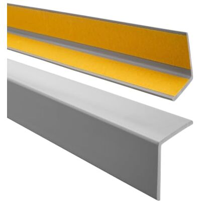Garmin Winkelprofil PVC 35x35 mm selbstklebend Grau, 100 cm Elastischer Eckschutz & Abschlussleiste, für Wand-, Möbel- & Türkanten, feuchtigkeitsbeständig, leicht zu montieren Garmin Winkelprofil PVC 35x35 mm selbstklebend Grau, 100 cm Elastischer Eckschutz & Abschlussleiste, für Wand-, Möbel- & Türkanten, feuchtigkeitsbeständig, leicht zu montieren